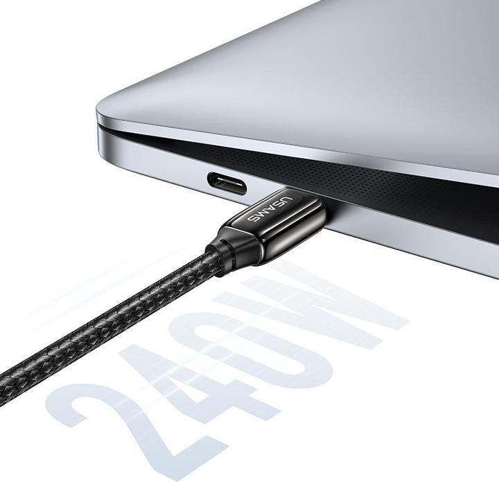 Produktbild Usams Ladekabel Typ-C zu Typ-C - Schwarz (1.20 m, USB 3.1)