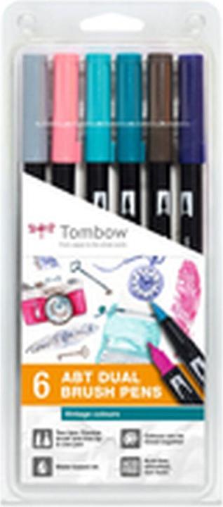 Image du produit Tombow Fibre Painter Vintage Colours (Multicolore, 6 x)