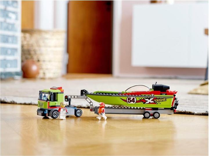 Immagine prodotto LEGO Trasportatore di barche da corsa (60254, LEGO City)