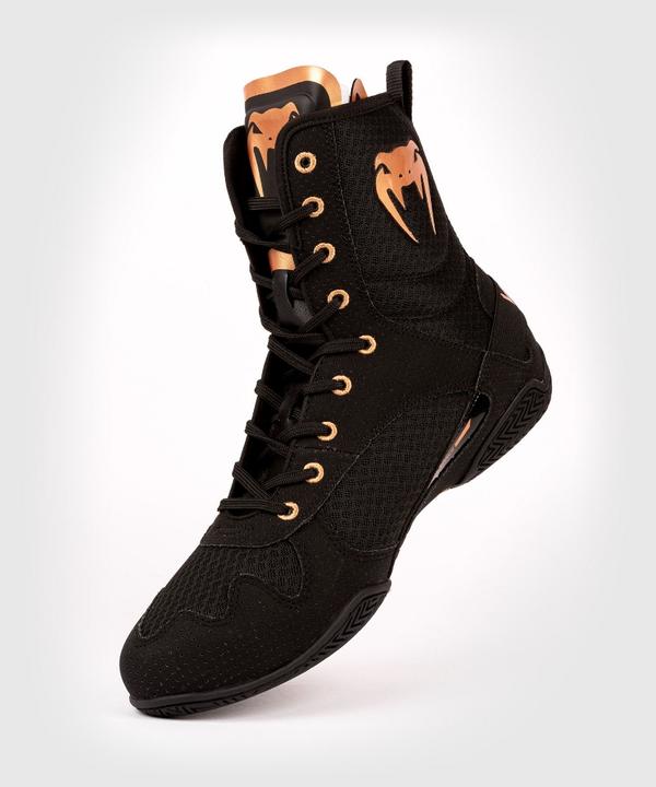 Actual product image Venum Elite Boxing Shoes – Black/Bronze - 43 (US 10) (43)