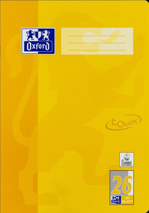 Actual product image Oxford Exercise book, A4, ruling 26 (A4, Checked, Hardcover)