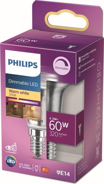Produktbild Philips Reflektor (E14, 4.30 W, 320 lm, 1 x, F)