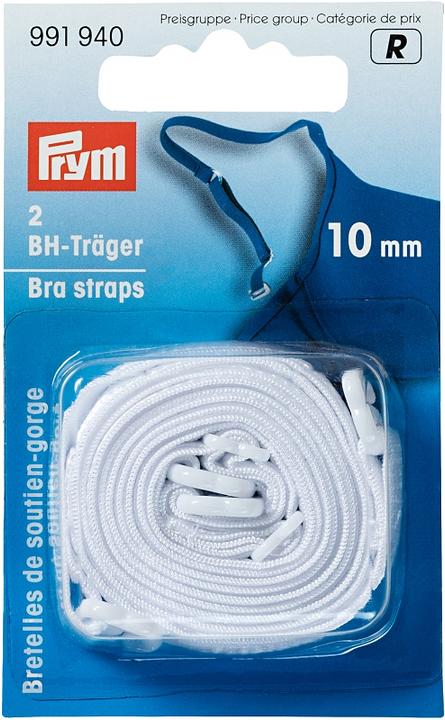 Actual product image Prym Bra strap, white 10 mm, card 2 pcs.