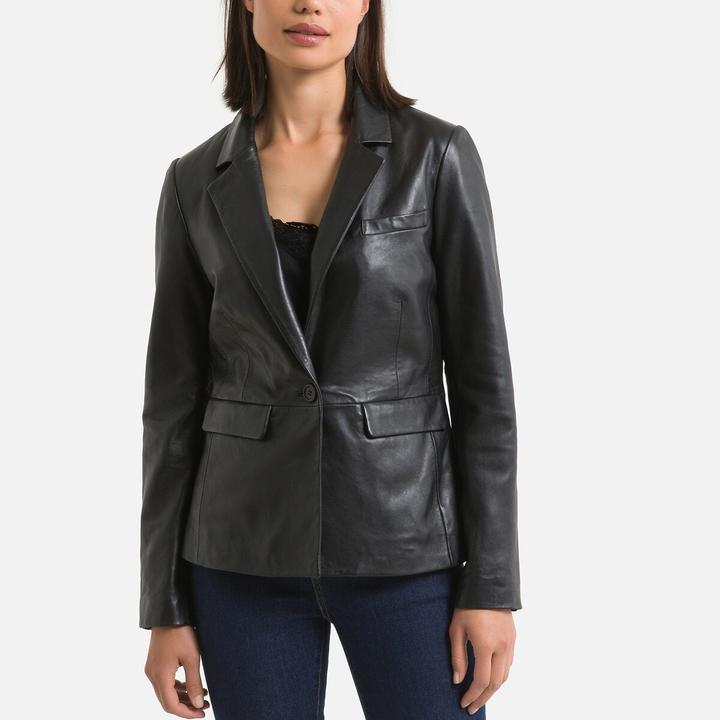 Produktbild Anne Weyburn Taillierter Blazer aus Lammleder (42)