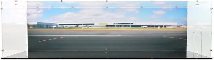 Image du produit iDisplayit Présentoir en acrylique pour LEGO® 10318 Concorde (avec support et image d'arrière-plan)