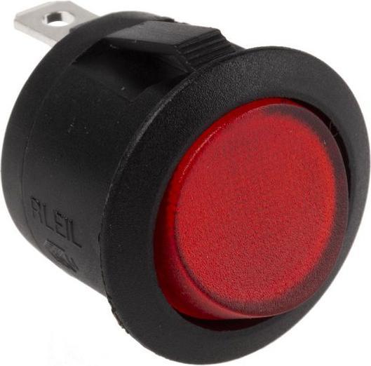 Actual product image Rs Pro Red illuminated rocker switch, 12Vdc