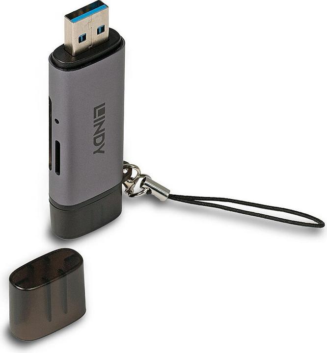 Actual product image Lindy Kartenleser (9-pole, USB-C)