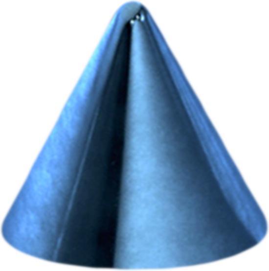 Produktbild Star Piercing Micro Cone dunkelblau (ohne Messing, Chirurgenstahl 316L)