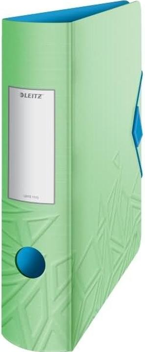 Immagine prodotto Leitz Cartella Active Urban Chic, 180 gradi, 82 mm, verde chiaro DIN A4, dorso arrotondato, in polistirolo (A4, 82 mm, 1 Pezzo/i)