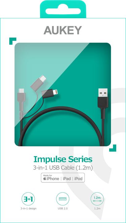 Actual product image Aukey CB-BAL5 (1.20 m, USB 2.0)