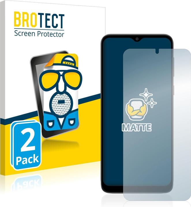 Actual product image BROTECT Anti-glare screen protector matt (2 Piece, Motorola Moto E13)