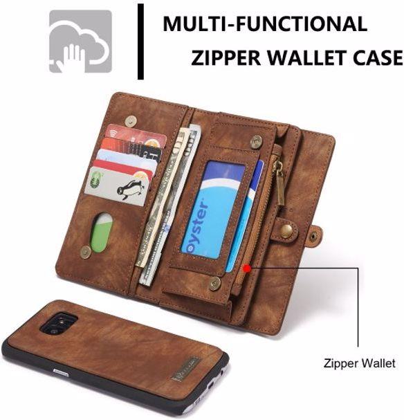 Produktbild Caseme Leder Portemonnaie mit Plastik Hülle (Samsung Galaxy S7 Edge)