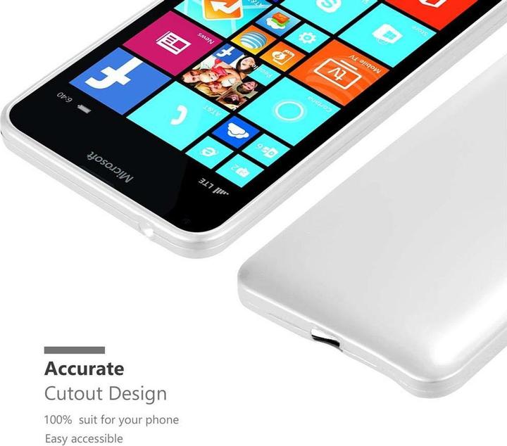 Actual product image Cadorabo TPU Matt Metallic Cover (Microsoft Lumia 640 XL)