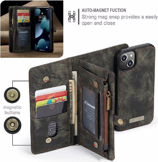 Immagine prodotto Caseme Portafoglio in pelle con copertura in plastica (Apple iPhone 13 mini)