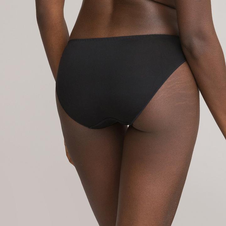 Image du produit La Redoute Collections Slip en microfibre avec détails en dentelle (40, Une unité par pack)