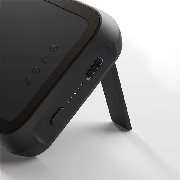 Actual product image Zens Powerbank Series Magnetic Single with Kickstand Magsafe 10000mAh (10000 mAh, 0 W, 37 Wh)