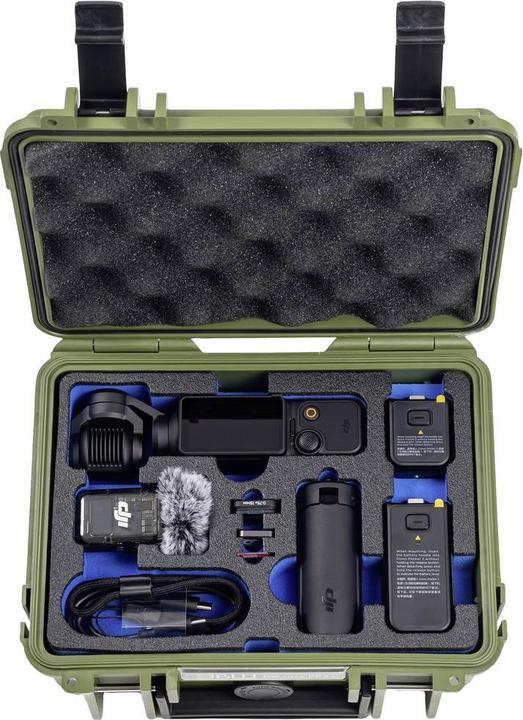 Actual product image B&W International B&W DJI Osmo Pocket 3 Case Type 500 Brown Green (Drone case)