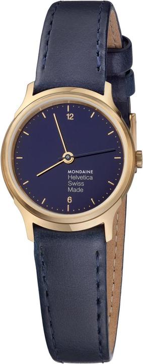 Mondaine Helvetica No1 Bleu Marine Light (Orologio da polso analogico, Fatto in Svizzera, 26 mm)