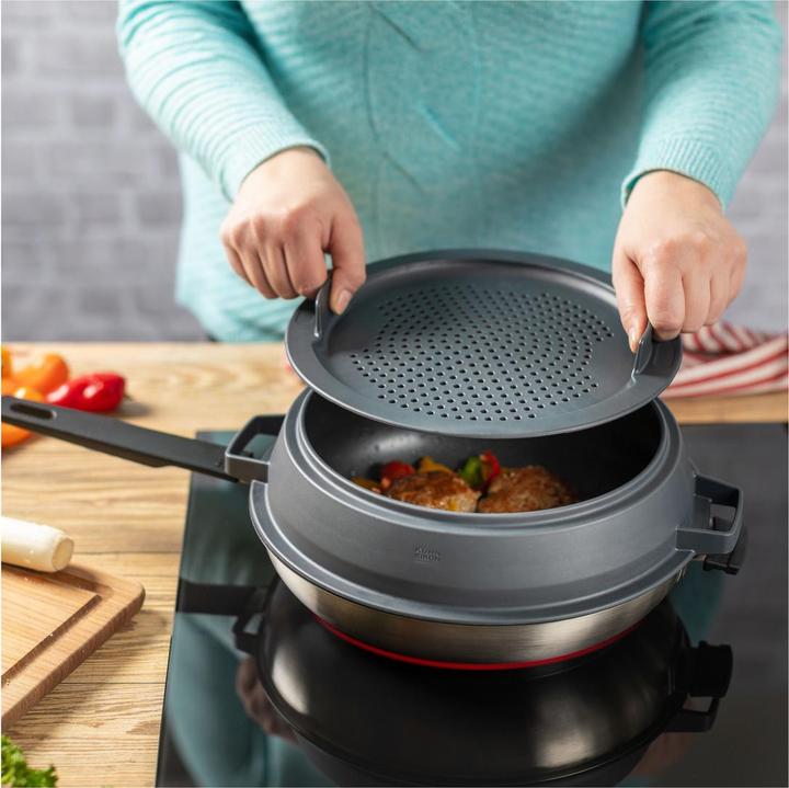 Produktbild Kuhn Rikon SMART & COMPACT Bratpfanne Ø 28 cm (28 cm, Bratpfanne, Edelstahl)