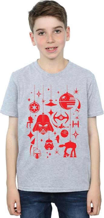 Actual product image Star Wars Boys Christmas Decorations T-Shirt (152, 158)