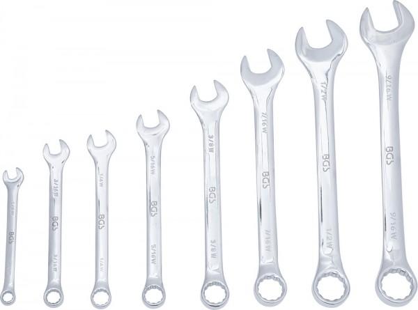 Image du produit BGS Jeu de clés mixtes en pouce 1/8" - 9/16" Withworth 8 pièces