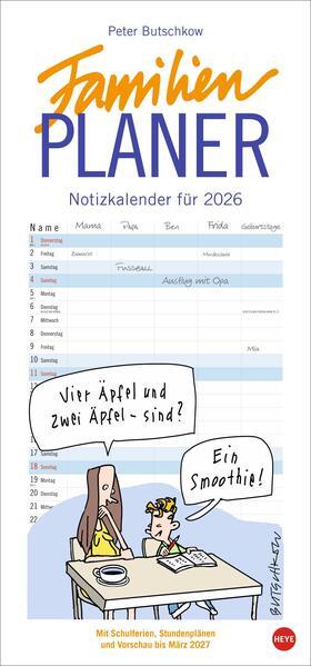 Produktbild Heye Familienplaner (21 x 45 cm, Harter Einband, Deutsch)