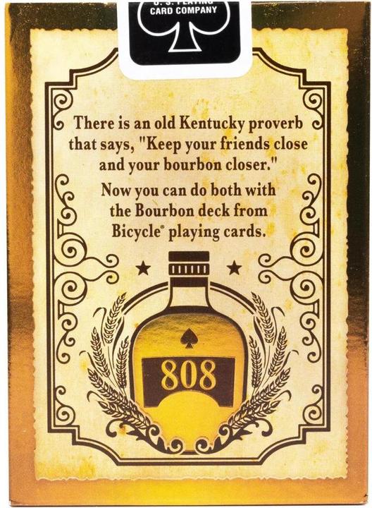 Actual product image Bicycle Bourbon cards (English)