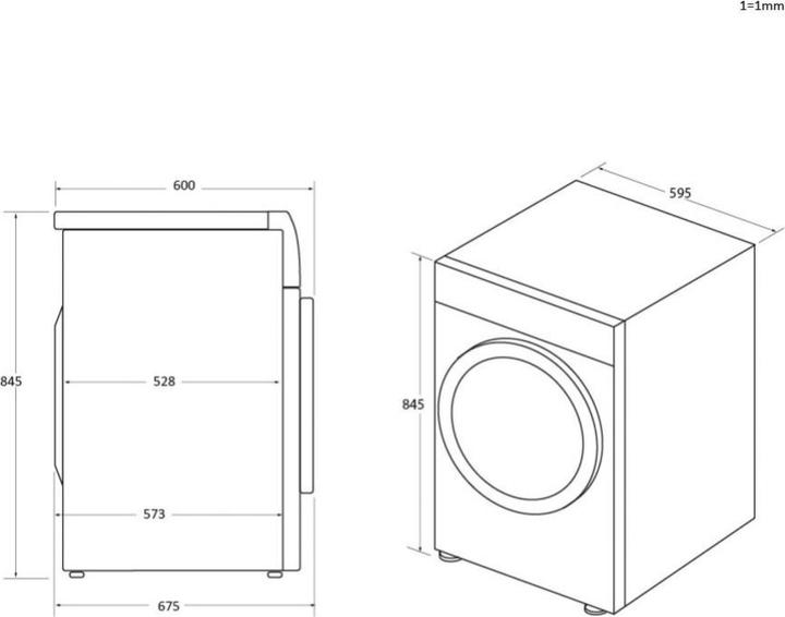 Actual product image Haier HD80-A3959R-S (8 kg, Right)