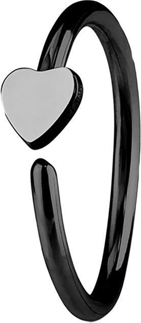 Immagine prodotto Star Piercing Anello micro piercing con cuore nero (Acciaio chirurgico 316L, senza ottone)