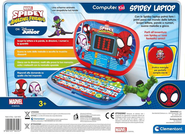 Actual product image Clementoni Spidey Laptop 3+ (Italian, English)