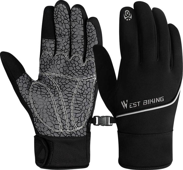 Produktbild Avizar West Biking Unisex Sporthandschuhe & Touchscreen-Handschuhe, Grösse S - Schwarz (S)
