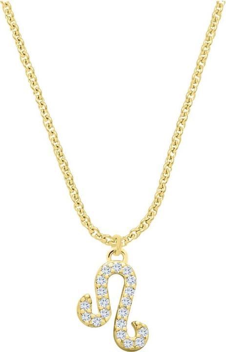 Image du produit Candy Collier Signe du zodiaque Lion, argent sterling 925, plaqué or (Argent sterling 925, Plaqué or 18k, 42 - 45 cm)