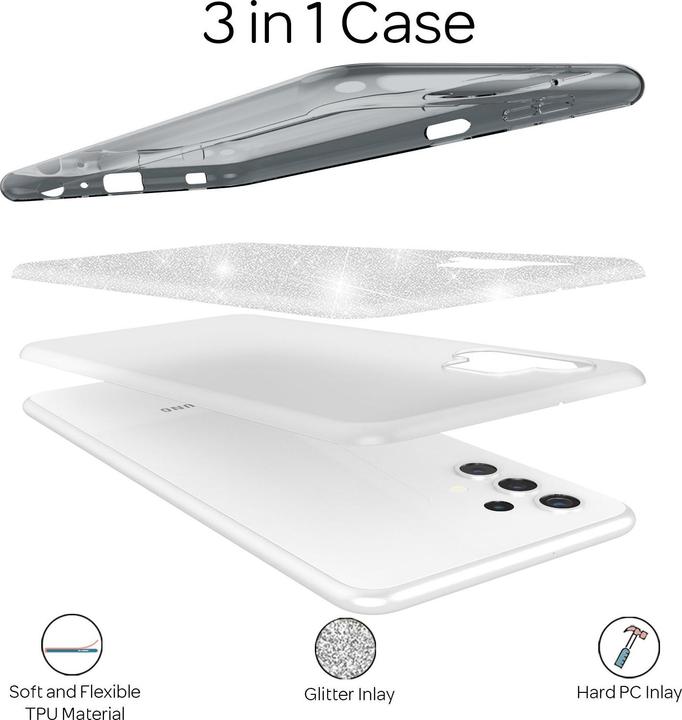 Immagine prodotto Nalia Custodia per cellulare Glitter (Samsung Galaxy A32 5G)