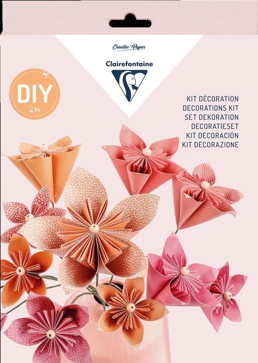 Productafbeelding Clairefontaine Starter-Set, 20,6x1,9x29cm, Origami-Blumenstrauss -