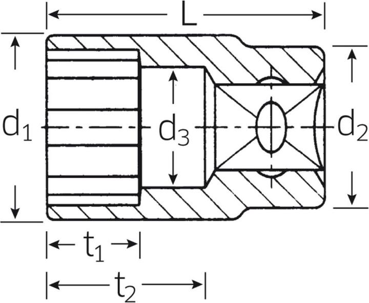 Actual product image Stahlwille Hex socket (3.5 mm)