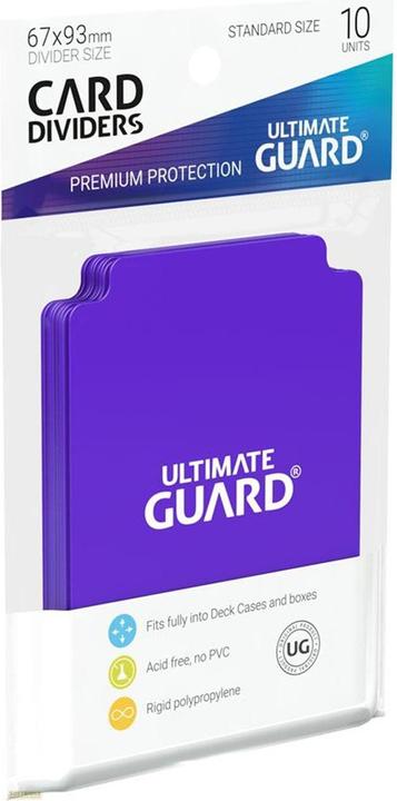Actual product image Ultimate Guard Card Separator Standard Size Purple 10
