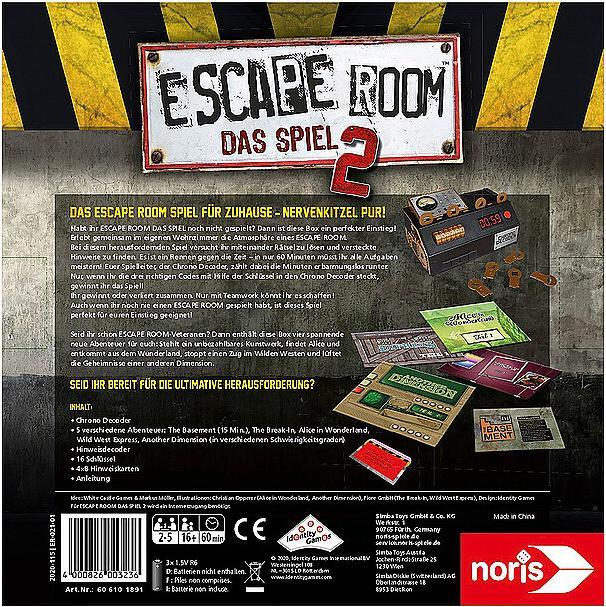 Actual product image Noris Escape Room The Game 2 (German)