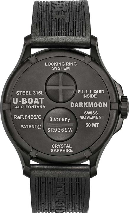 Actual product image U-Boat 8466/B Darkmoon Red IPB 44mm 5ATM (Analogue wristwatch, 44 mm)