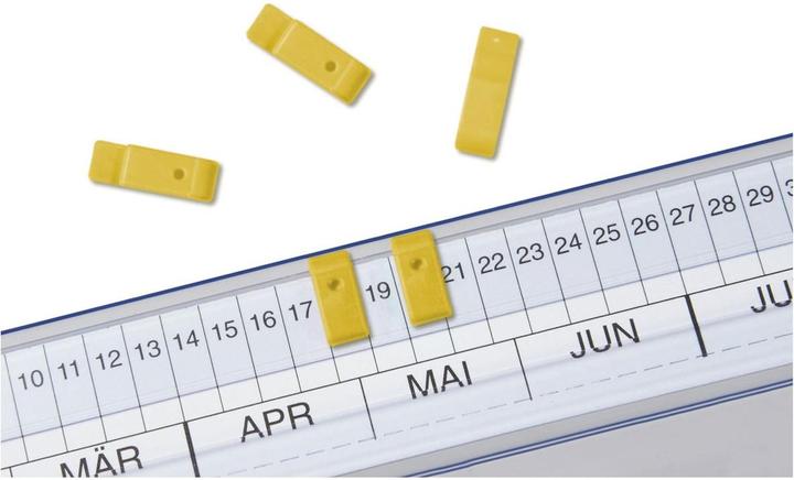 Actual product image Eichner 100 Signal tab VISIMAP Signal yellow (100 Piece)