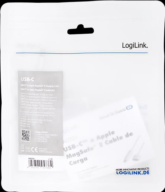 Produktbild LogiLink USB-C zu Apple MagSafe 2 (1.80 m, USB 3.2 Gen 1)