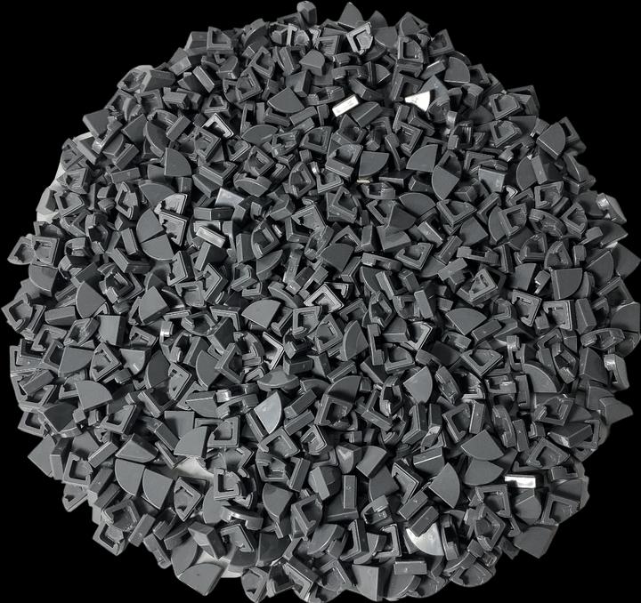 Produktbild LEGO 1x1 Fliesen Viertel Dunkelgrau - Dark Bluish Grey Quarter Tile 25269 NEU! Menge 500x (25269)