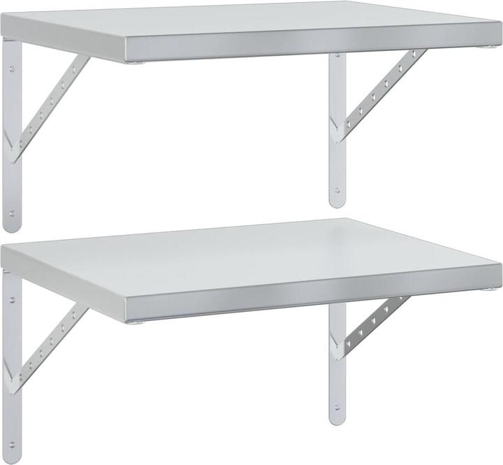 Produktbild VidaXL Wandregale 2 Stk. 50 x 40 cm Edel (50 x 40 x 3 cm)