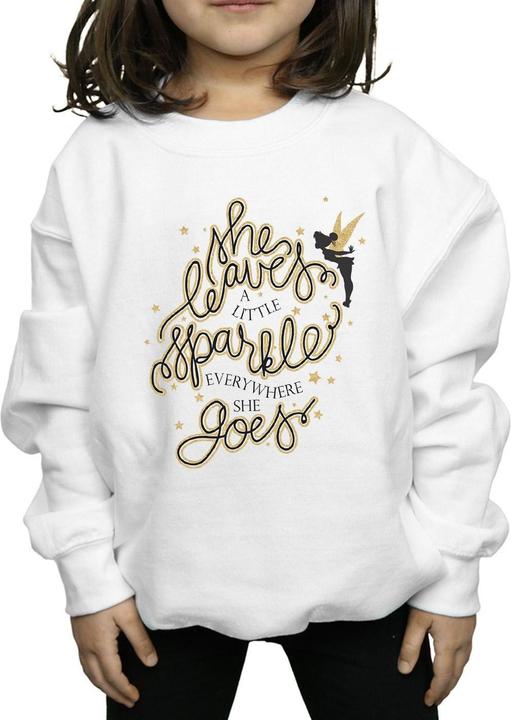 Actual product image Disney Girls Tinkerbell Stars Sweatshirt (116)