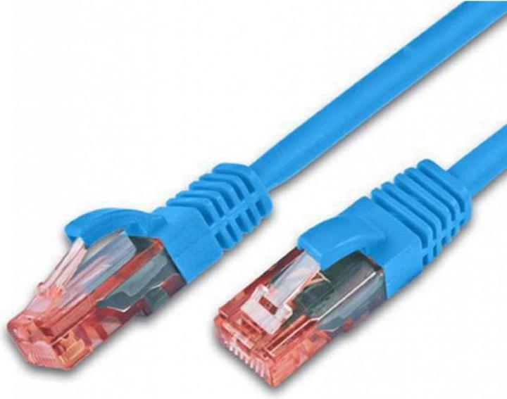 Actual product image Wirewin Patch cord: UTP 10m blue (U/UTP, CAT6, 10 m)
