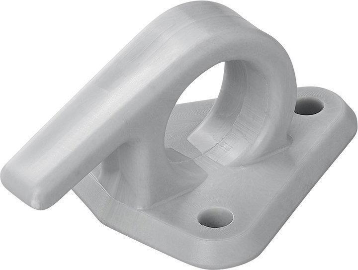 Actual product image ProPlus Tarpaulin hook plastic with eyelet 48x45mm 5pcs in blister pack (4.5 x 6.5 cm)