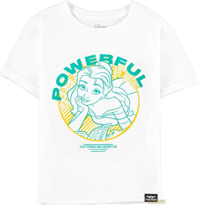 Difuzed Disney Fearless Princess (Kids) - Belle Girls Short Sleeved T-shirt - 146/152 (146)