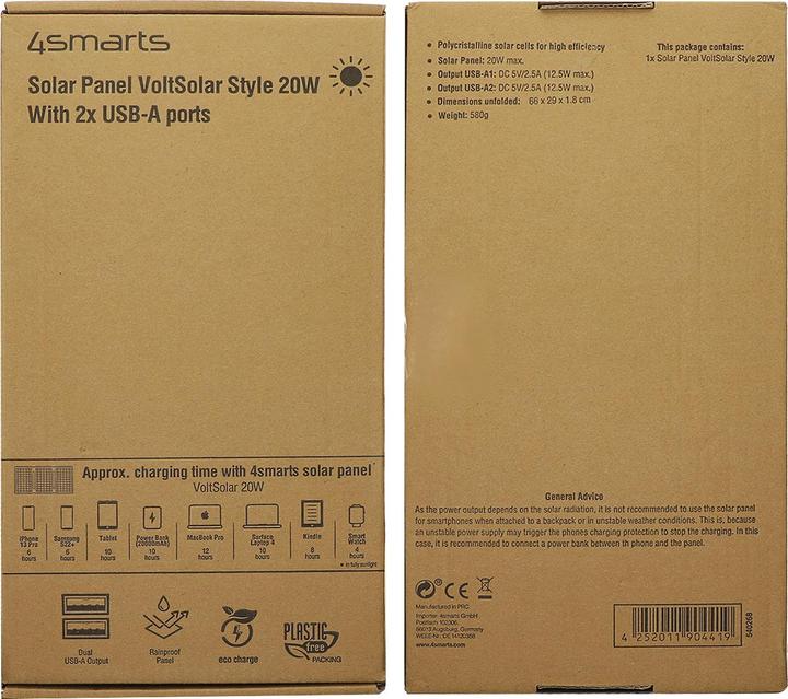 Produktbild 4smarts Solar Panel (20 W, 0.58 kg)