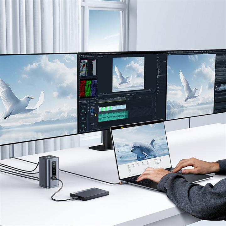 Produktbild Baseus Spacemate 11-in-1 Docking Station (USB-C, 11 Ports)