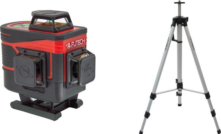 Produktbild Futech MC4D Multicross 4D Compact kruislijnlaser in koffer - groen - 150m - 4 lijnen