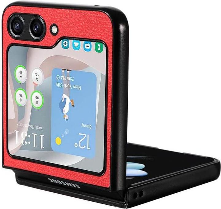 Image du produit Cover-Discount Galaxy Z Flip5 - Housse de protection hybride rouge (Samsung Galaxy Z Flip5)